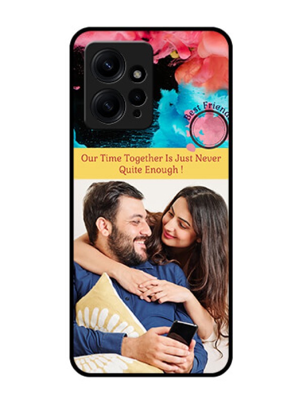 Custom Redmi Note 12 4G Custom Metal Phone CaseQuote With Acrylic Painting Design
