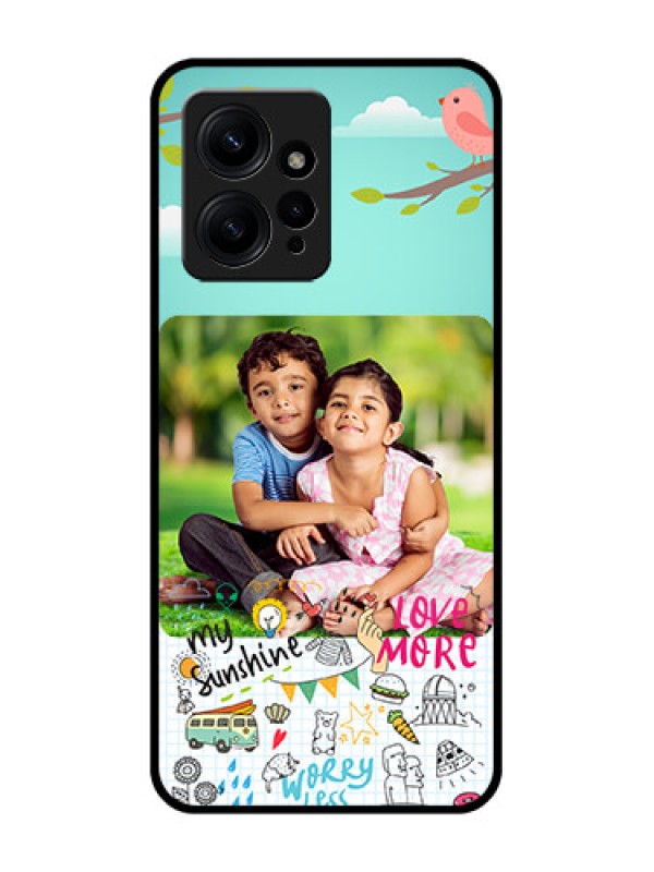 Custom Redmi Note 12 4G Custom Metal Phone CaseDoodle Love Design