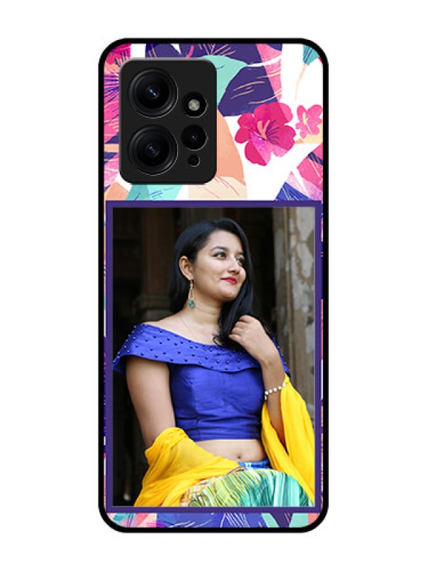 Custom Redmi Note 12 4G Custom Metal Phone CaseAbstract Floral Design