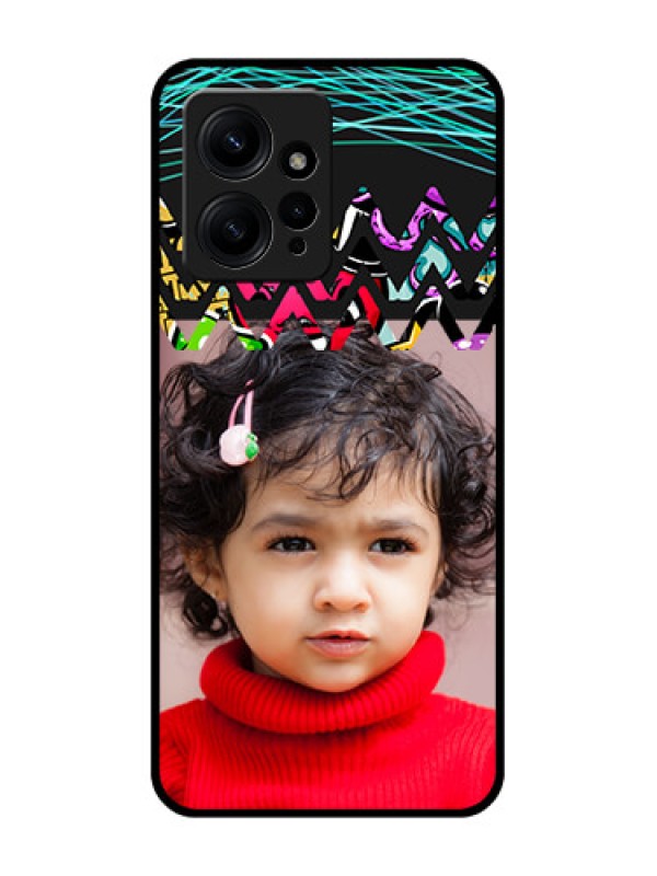 Custom Redmi Note 12 4G Custom Metal Phone CaseNeon Abstract Design