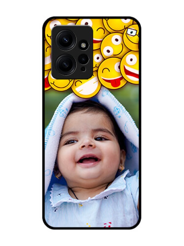 Custom Redmi Note 12 4G Custom Metal Phone CaseWith Smiley Emoji Design