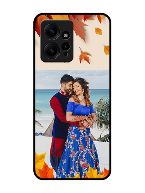 Custom Redmi Note 12 4G Custom Metal Phone CaseAutumn Maple Leaves Design