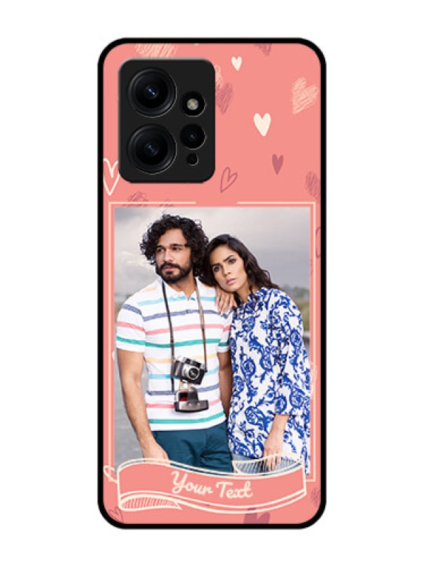 Custom Redmi Note 12 4G Custom Metal Phone CaseLove Doodle Art Design