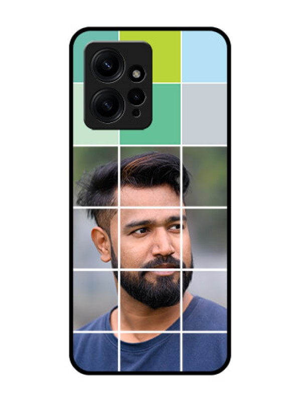 Custom Redmi Note 12 4G Custom Metal Phone CaseWith White Box Pattern