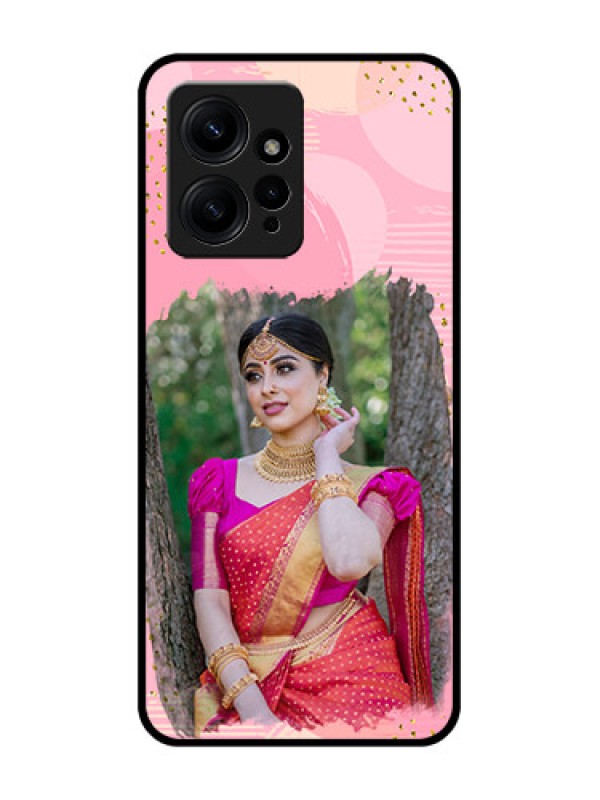Custom Redmi Note 12 4G Custom Metal Phone CaseGold Glitter Splash Design