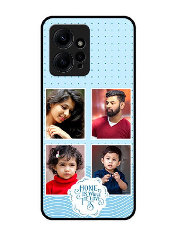 Custom Redmi Note 12 4G Custom Metal Phone CaseCute Love Quote With 4 Pic Upload Design
