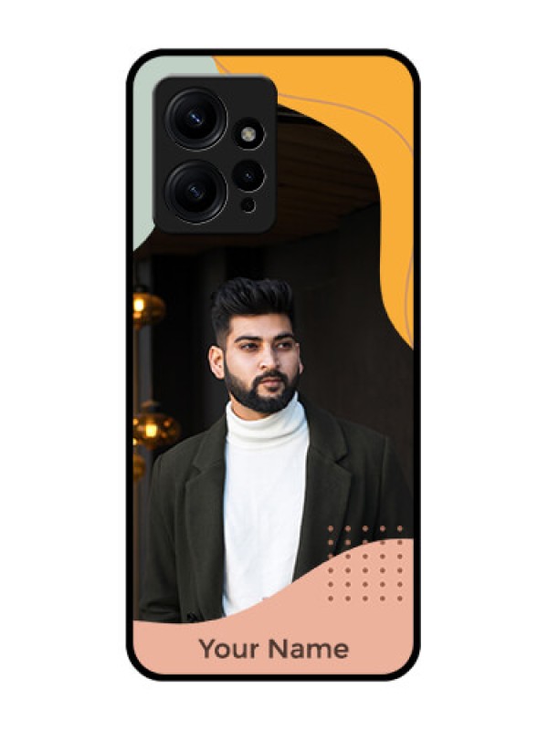 Custom Redmi Note 12 4G Custom Metal Phone CaseTri - Coloured Overlay Design
