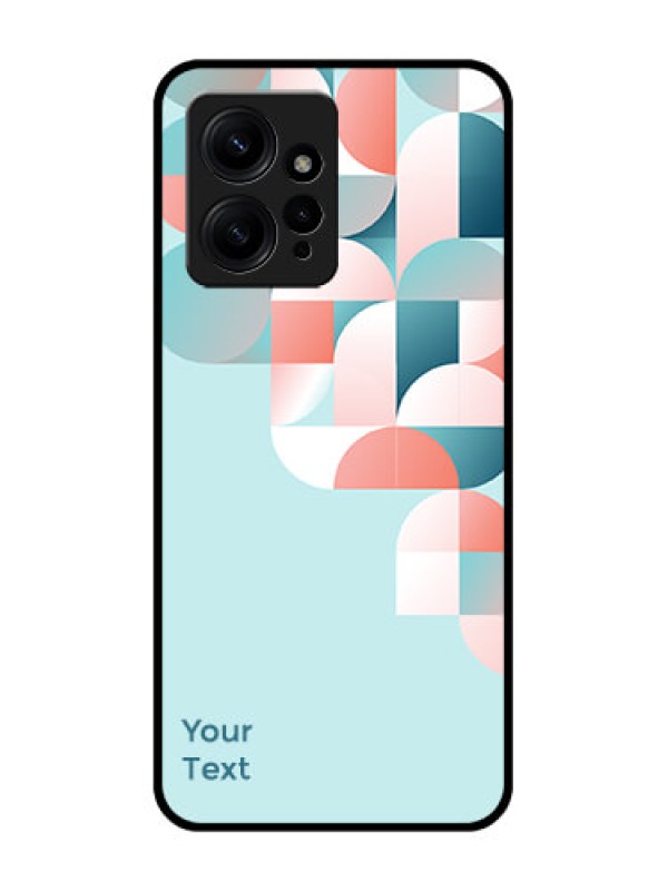 Custom Redmi Note 12 4G Custom Metal Phone CaseStylish Semi - Circle Pattern Design