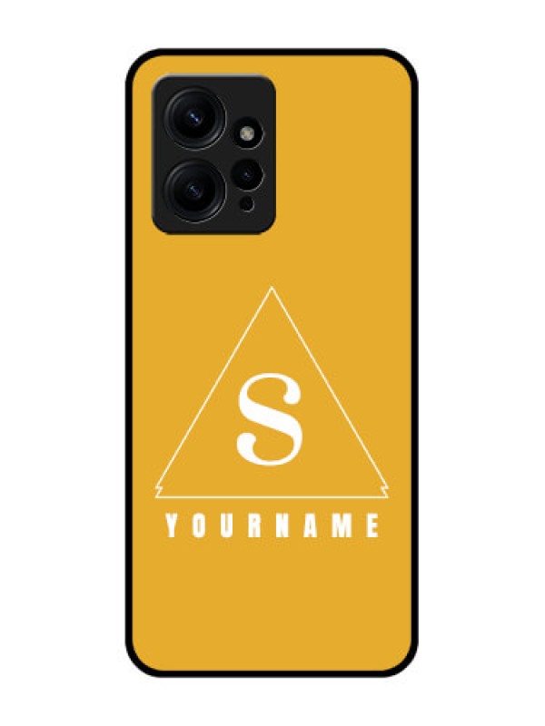 Custom Redmi Note 12 4G Custom Metal Phone CaseSimple Triangle Design