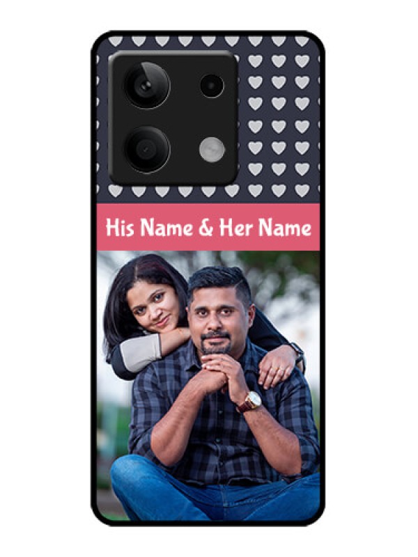 Custom Redmi Note 13 5G Custom Metal Phone CaseLove Symbols Design