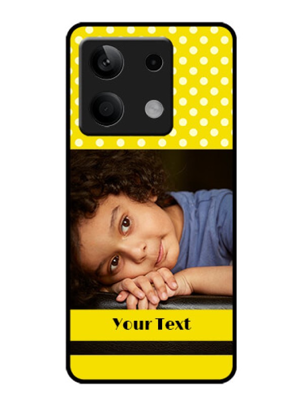 Custom Redmi Note 13 5G Custom Metal Phone CaseBright Yellow Case Design