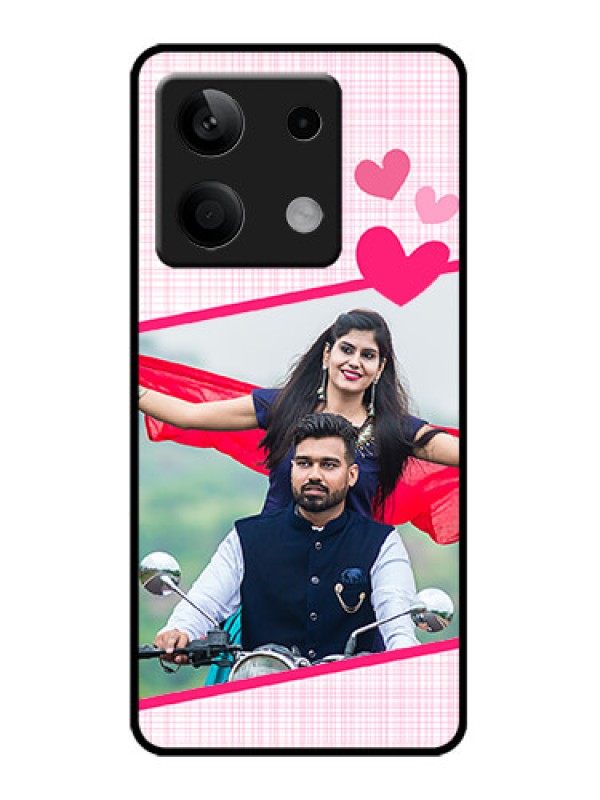 Custom Redmi Note 13 5G Custom Metal Phone CaseLove Shape Heart Design