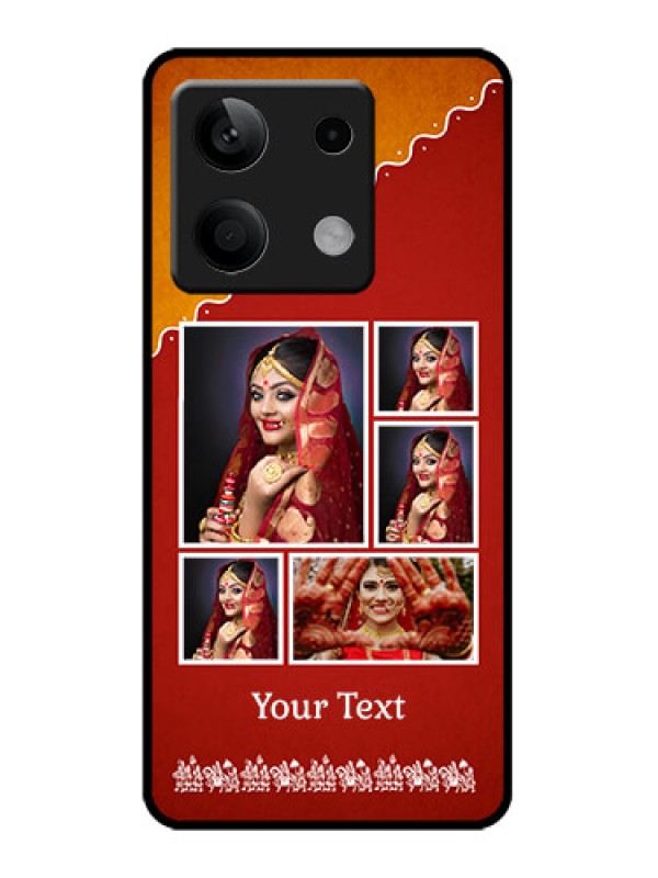 Custom Redmi Note 13 5G Custom Metal Phone CaseWedding Pic Upload Design