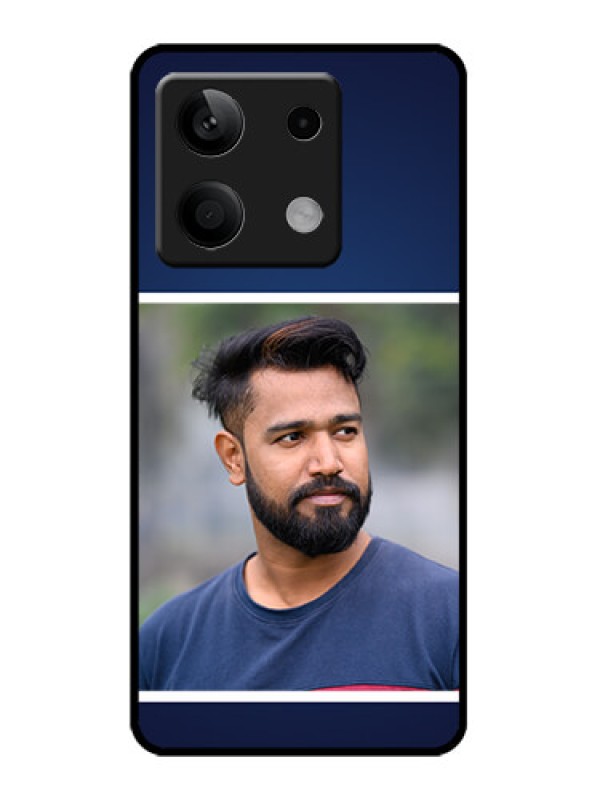 Custom Redmi Note 13 5G Custom Metal Phone CaseSimple Royal Blue Design