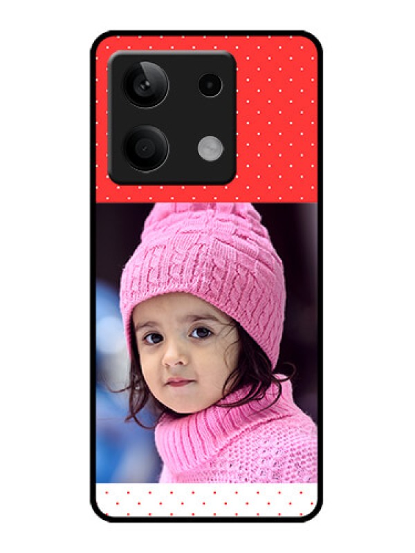 Custom Redmi Note 13 5G Custom Metal Phone CaseRed Pattern Design