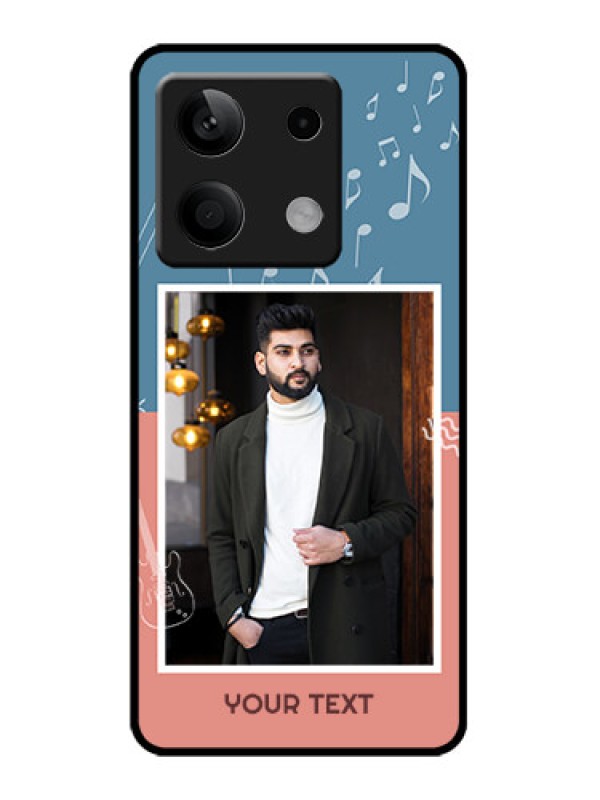 Custom Redmi Note 13 5G Custom Metal Phone CaseWith Color Musical Note Design