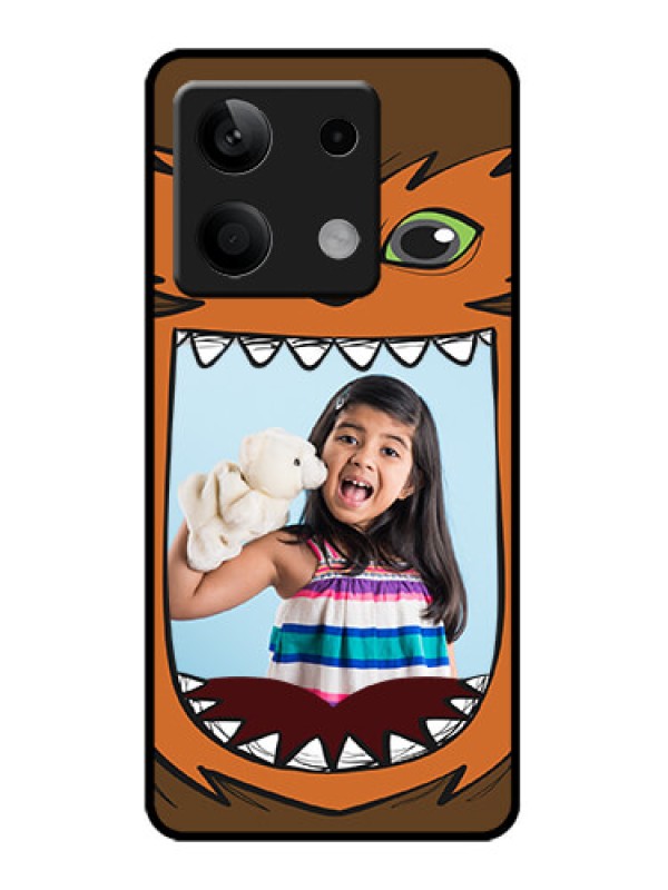 Custom Redmi Note 13 5G Custom Metal Phone CaseOwl Monster Back Case Design