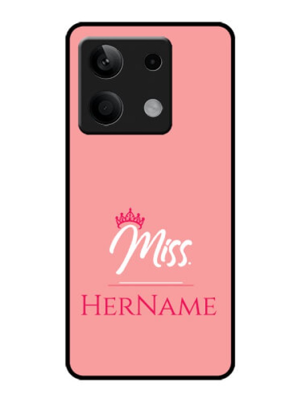 Custom Redmi Note 13 5G Custom Metal Phone CaseMrs With Name Design