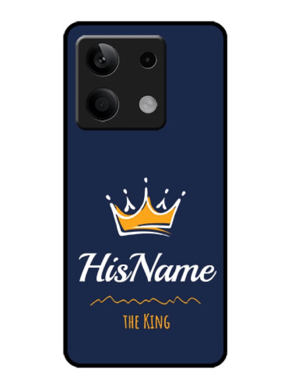 Custom Redmi Note 13 5G Custom Metal Phone CaseKing With Name Design