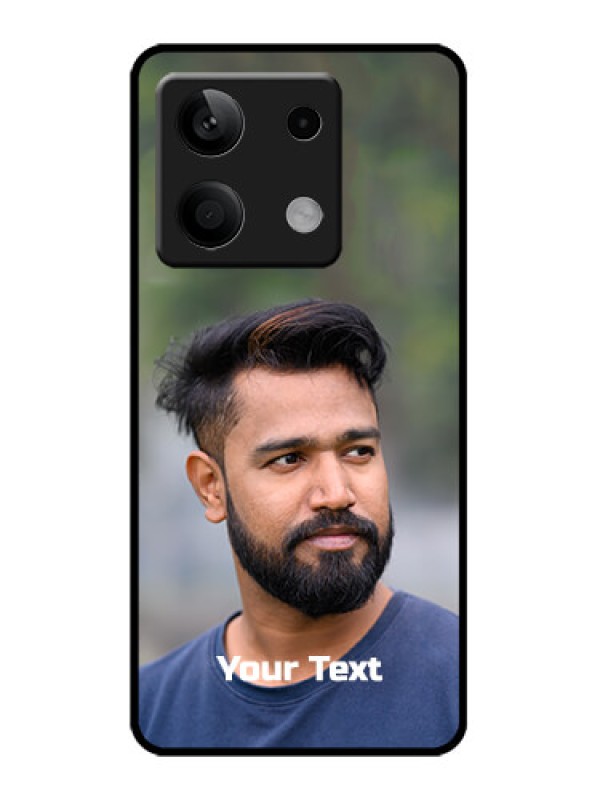 Custom Redmi Note 13 5G Custom Metal Phone CasePhoto With Text Design