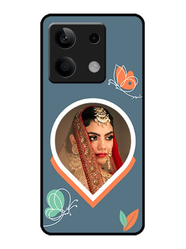 Custom Redmi Note 13 5G Custom Metal Phone CaseDroplet Butterflies Design