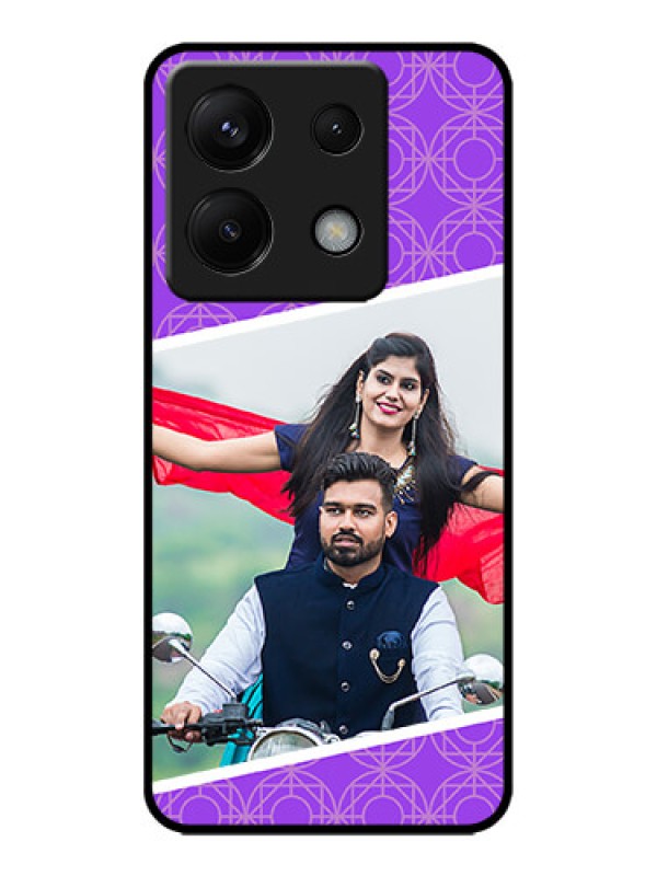 Custom Redmi Note 13 Pro 5G Custom Metal Phone CaseViolet Color Pattern Design