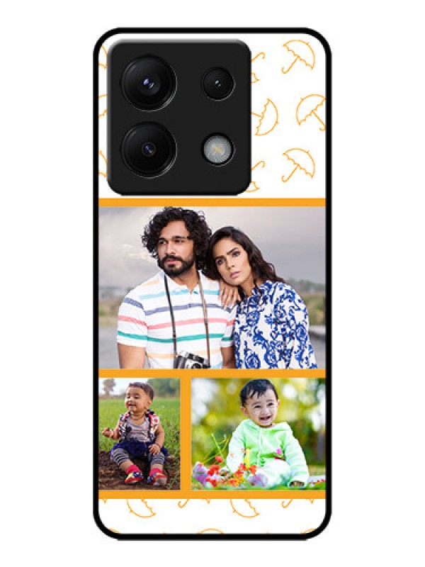 Custom Redmi Note 13 Pro 5G Custom Metal Phone CaseYellow Pattern Design