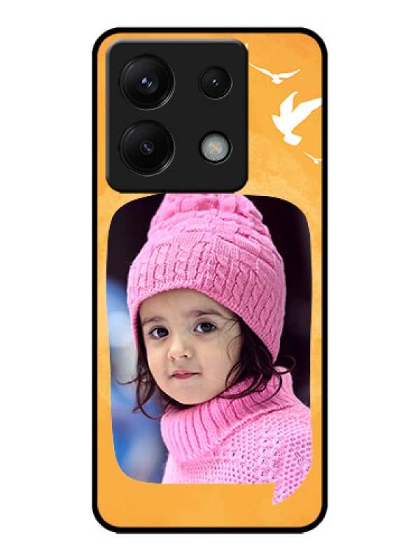 Custom Redmi Note 13 Pro 5G Custom Metal Phone CaseWater Color Design With Bird Icons