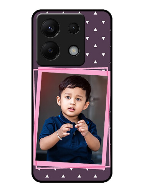 Custom Redmi Note 13 Pro 5G Custom Metal Phone CaseTriangle Pattern Dotted Design