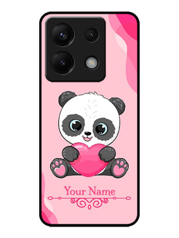 Custom Redmi Note 13 Pro 5G Custom Metal Phone CaseCute Panda Design