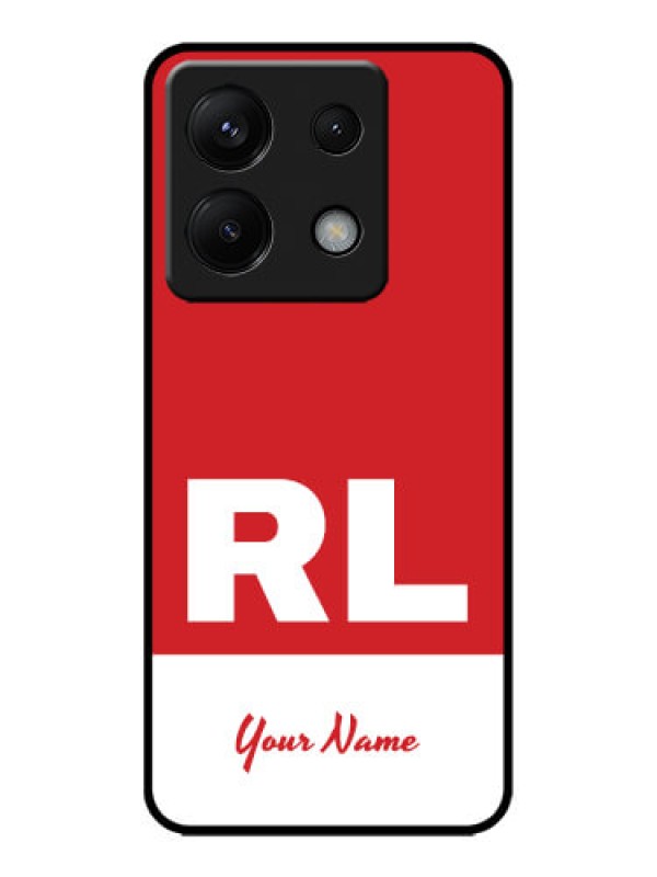 Custom Redmi Note 13 Pro 5G Custom Metal Phone CaseDual Tone Custom Text Design