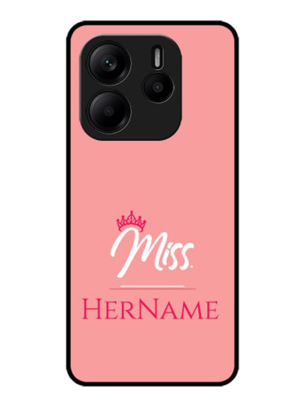 Custom Redmi Note 14 5G Custom Metal Phone CaseMrs With Name Design