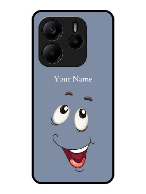 Custom Redmi Note 14 5G Custom Metal Phone CaseLaughing Cartoon Face Design