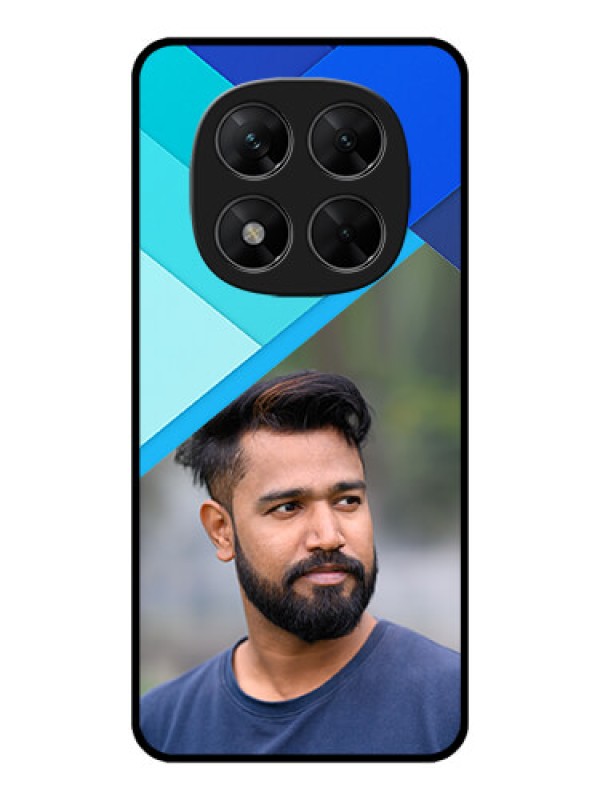 Custom Redmi Note 14 Pro 5G Custom Metal Phone CaseBlue Pattern Design