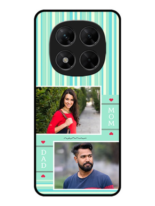 Custom Redmi Note 14 Pro 5G Custom Metal Phone CaseMom and Dad Pic Design