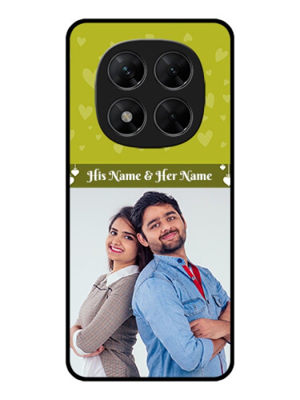 Custom Redmi Note 14 Pro 5G Custom Metal Phone CaseYou and Me Heart Design