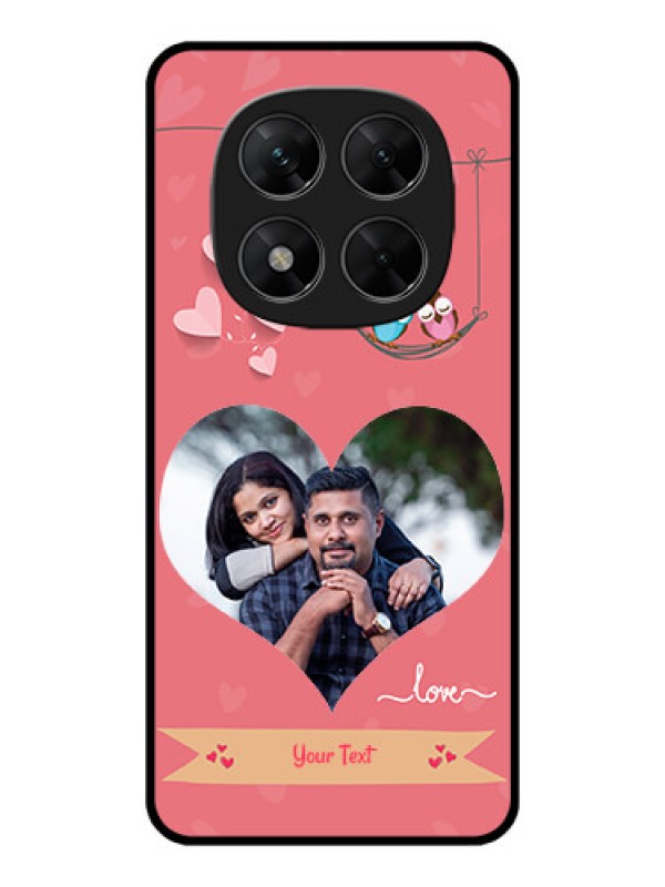 Custom Redmi Note 14 Pro 5G Custom Metal Phone CasePeach Color Love Design