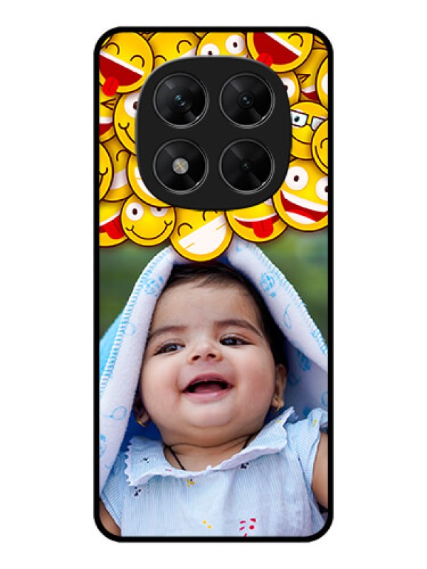Custom Redmi Note 14 Pro 5G Custom Metal Phone CaseWith Smiley Emoji Design