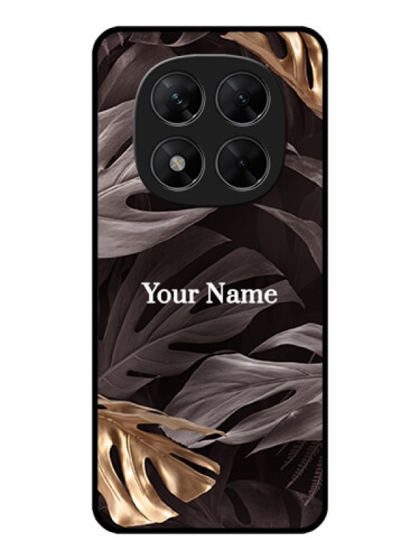 Custom Redmi Note 14 Pro 5G Custom Metal Phone CaseWild Leaves Digital Paint Design