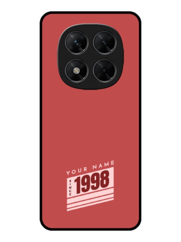 Custom Redmi Note 14 Pro 5G Custom Metal Phone CaseRed Custom Year Of Birth Design