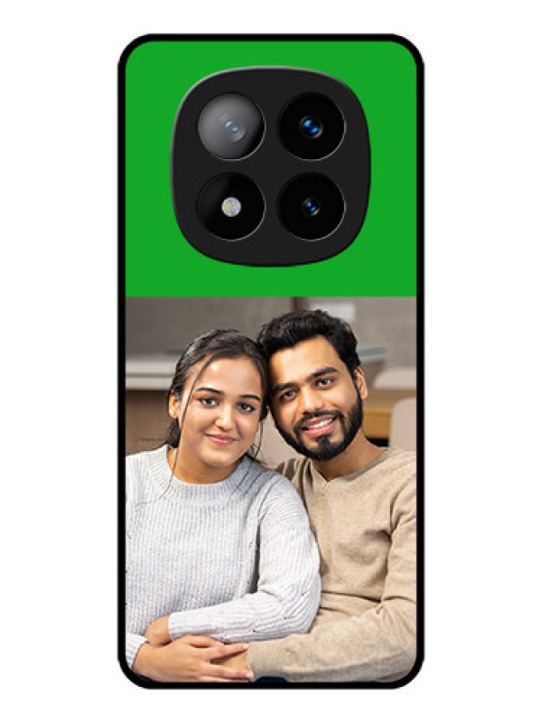 Custom Redmi Note 14 Pro Plus 5G Custom Metal Phone CaseGreen Pattern Design