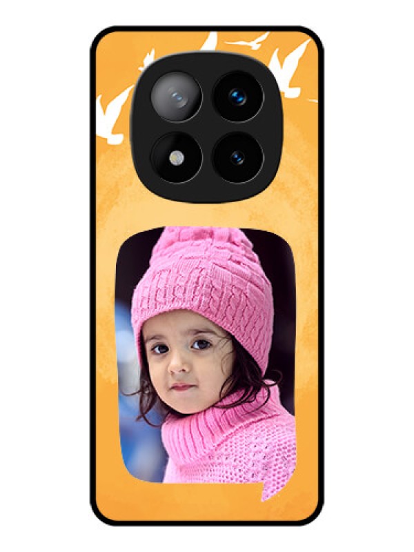 Custom Redmi Note 14 Pro Plus 5G Custom Metal Phone CaseWater Color Design With Bird Icons