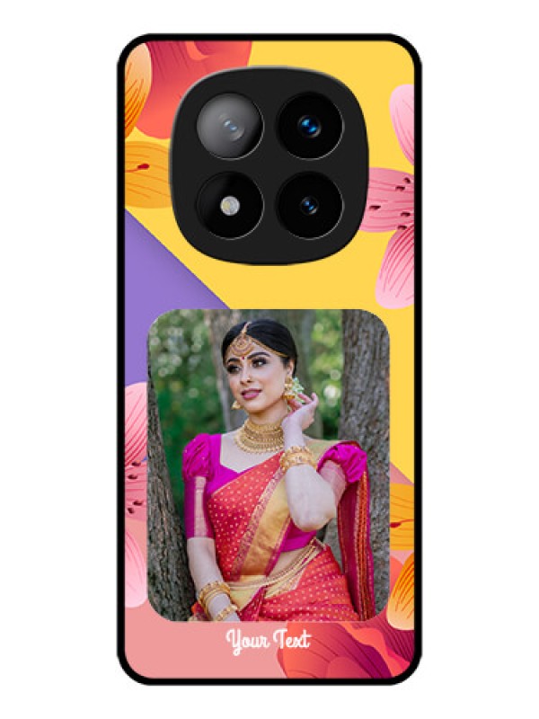 Custom Redmi Note 14 Pro Plus 5G Custom Metal Phone Case3 Image With Vintage Floral Design