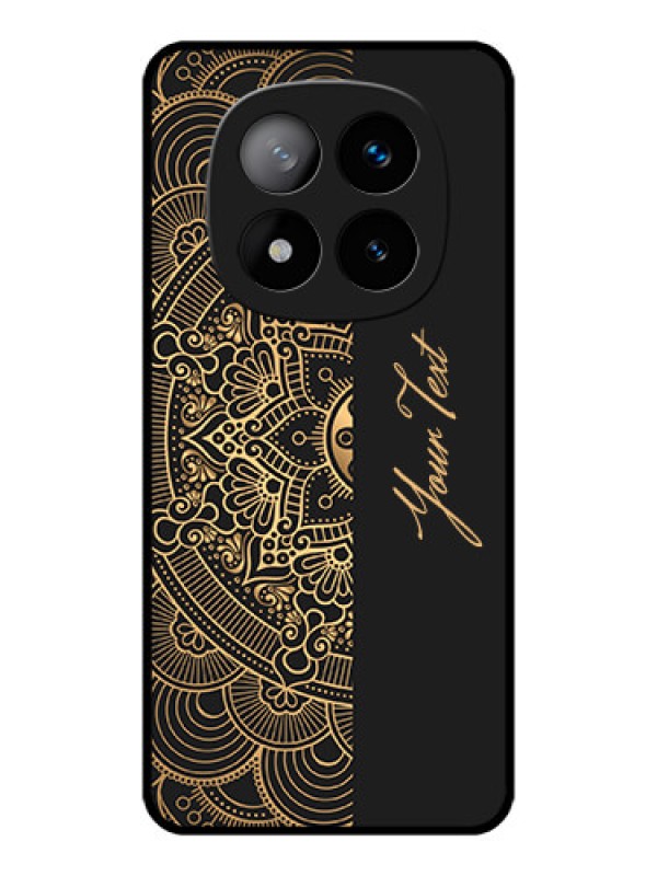 Custom Redmi Note 14 Pro Plus 5G Custom Metal Phone CaseMandala Art With Custom Text Design