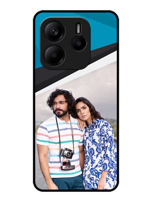 Custom Redmi Note 14 SE 5G Custom Metal Phone Case - Simple Pattern Photo Upload Design