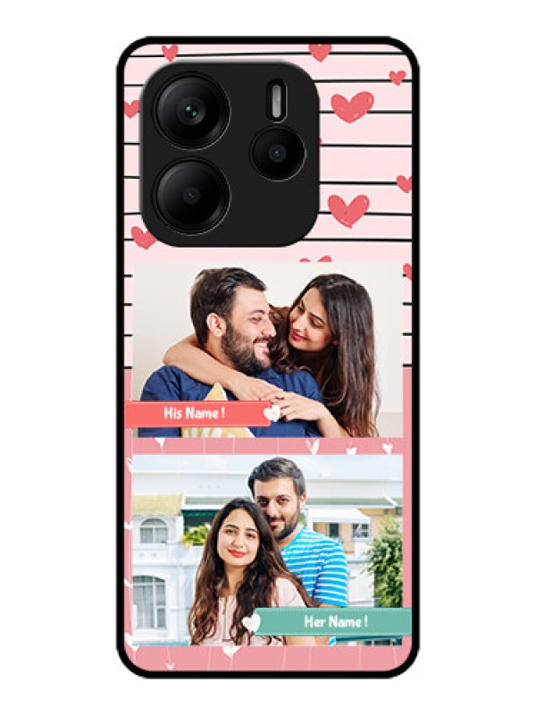 Custom Redmi Note 14 SE 5G Custom Metal Phone Case - Photo With Heart Design