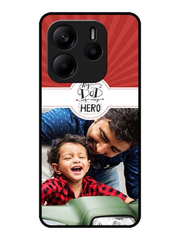 Custom Redmi Note 14 SE 5G Custom Metal Phone Case - My Dad Hero Design