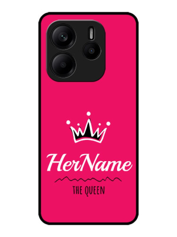 Custom Redmi Note 14 SE 5G Custom Metal Phone Case - Queen With Name Design