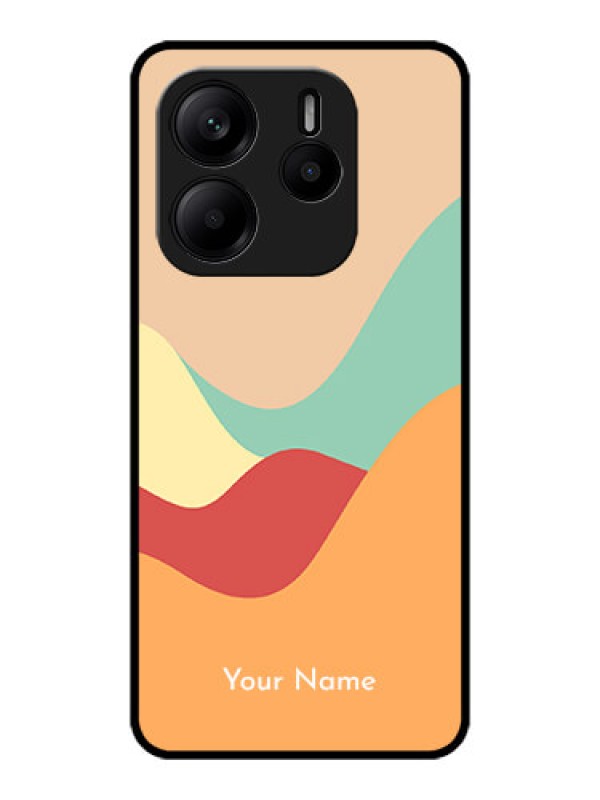 Custom Redmi Note 14 SE 5G Custom Metal Phone Case - Ocean Waves Multi - Colour Design