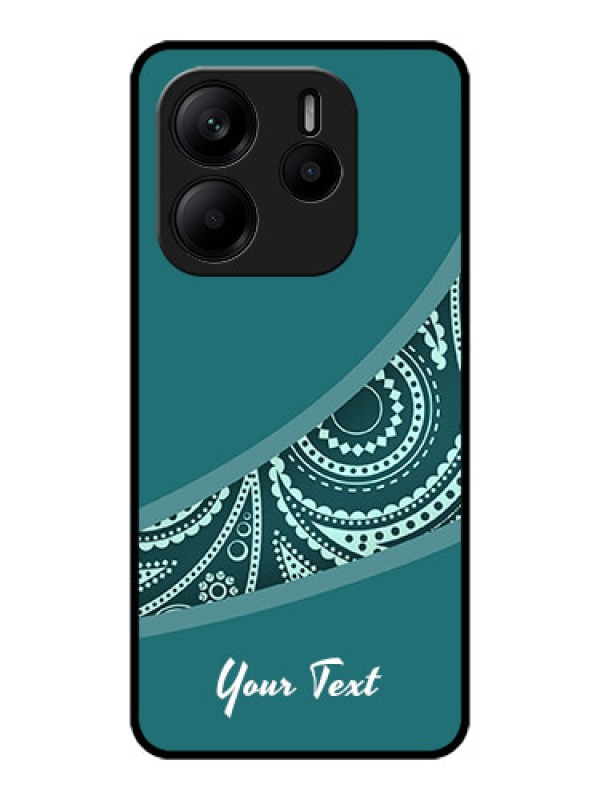 Custom Redmi Note 14 SE 5G Custom Metal Phone Case - Semi Visible Floral Design